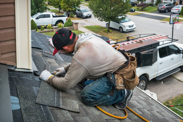 Professional Roofing technician working in Burlingame, KS